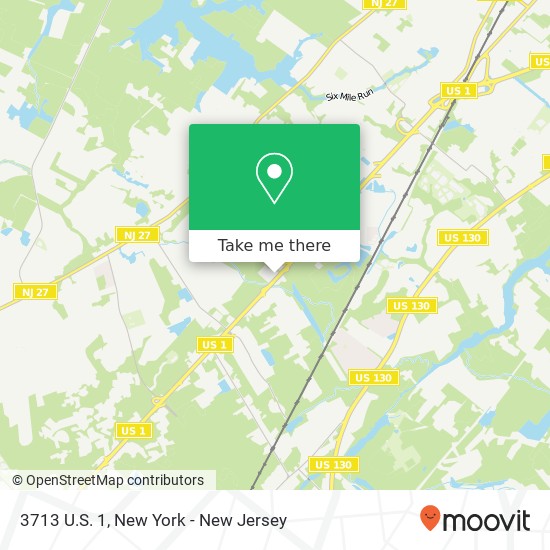 Mapa de 3713 U.S. 1, 3713 US-1, North Brunswick Township, NJ 08902, USA