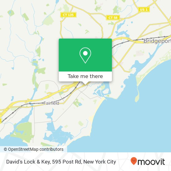 Mapa de David's Lock & Key, 595 Post Rd