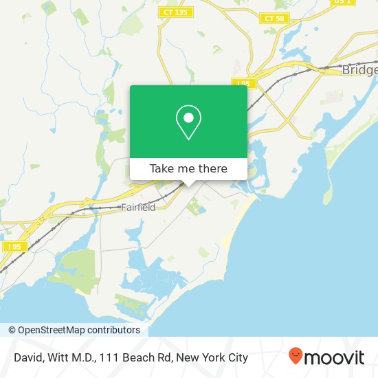 Mapa de David, Witt M.D., 111 Beach Rd