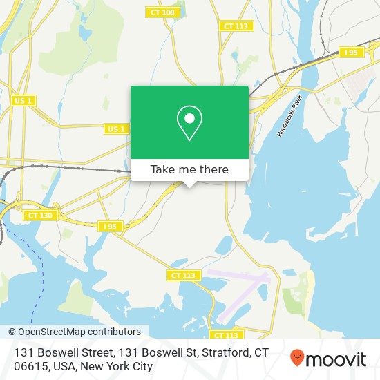 131 Boswell Street, 131 Boswell St, Stratford, CT 06615, USA map