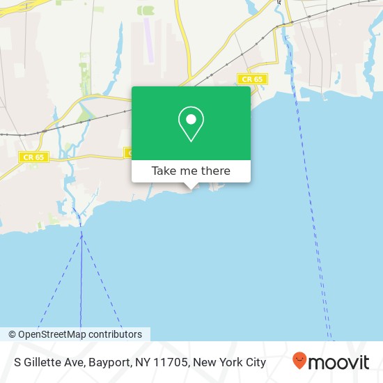 Mapa de S Gillette Ave, Bayport, NY 11705