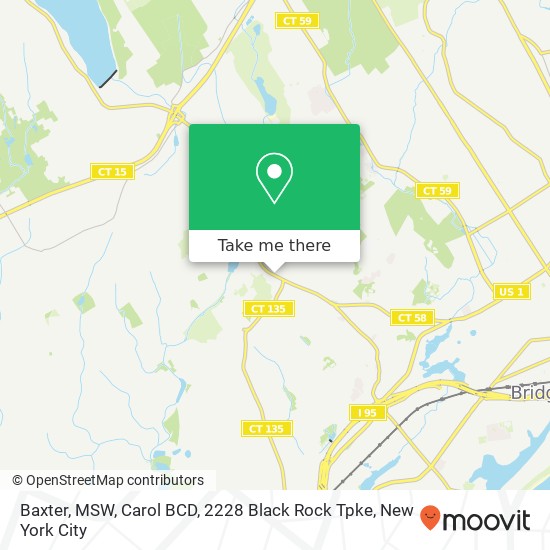 Mapa de Baxter, MSW, Carol BCD, 2228 Black Rock Tpke