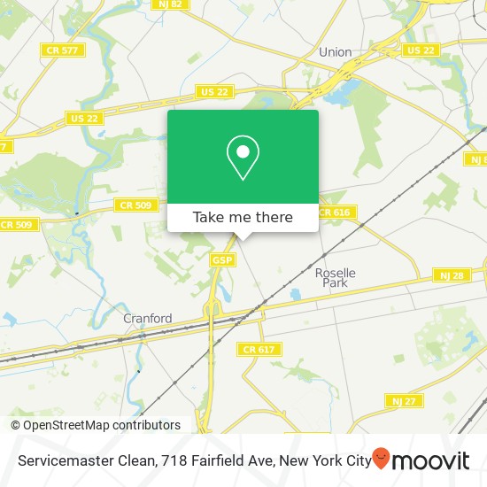 Mapa de Servicemaster Clean, 718 Fairfield Ave