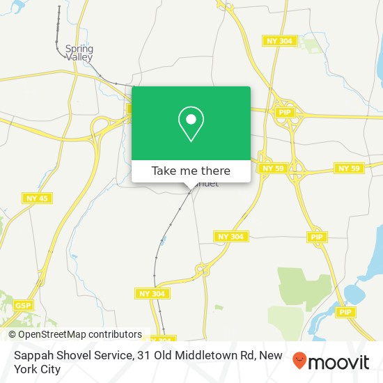 Sappah Shovel Service, 31 Old Middletown Rd map