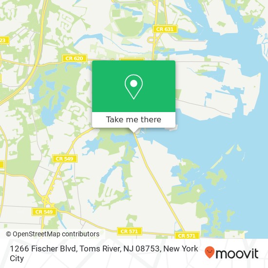 1266 Fischer Blvd, Toms River, NJ 08753 map
