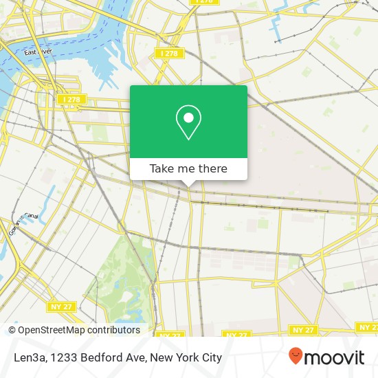 Mapa de Len3a, 1233 Bedford Ave
