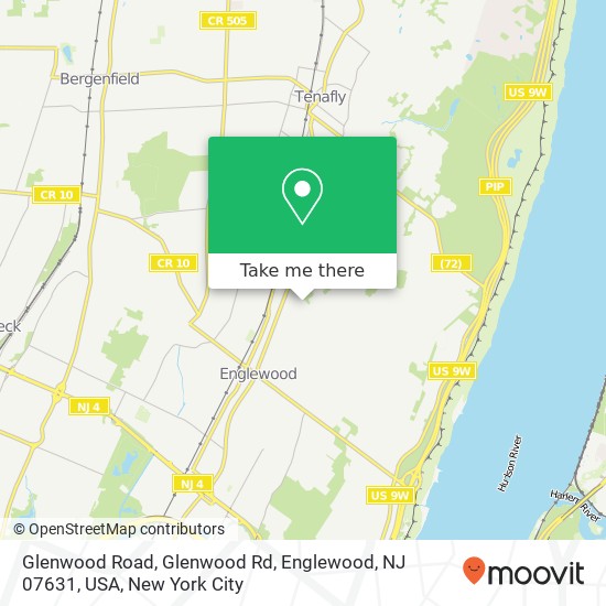 Glenwood Road, Glenwood Rd, Englewood, NJ 07631, USA map