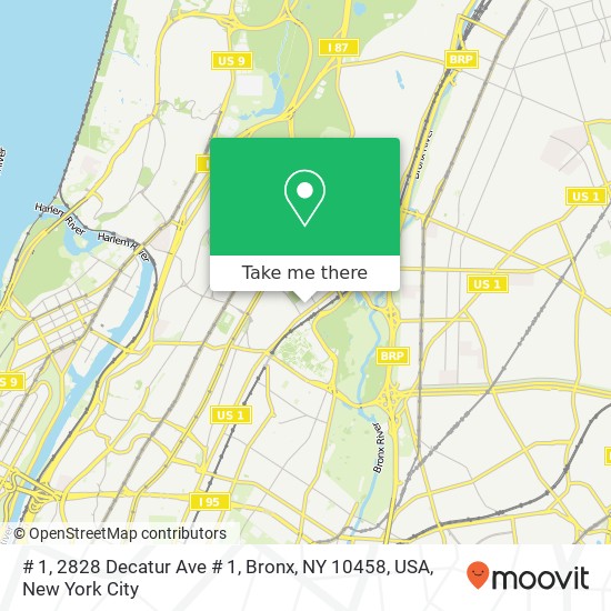 # 1, 2828 Decatur Ave # 1, Bronx, NY 10458, USA map