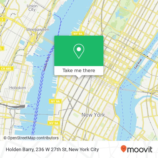 Mapa de Holden Barry, 236 W 27th St