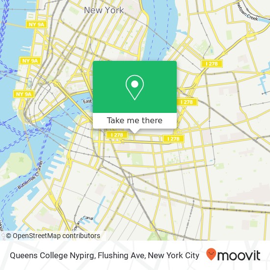 Queens College Nypirg, Flushing Ave map