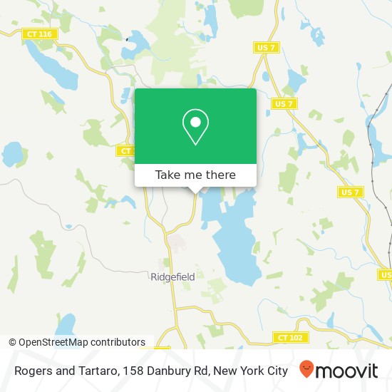 Mapa de Rogers and Tartaro, 158 Danbury Rd