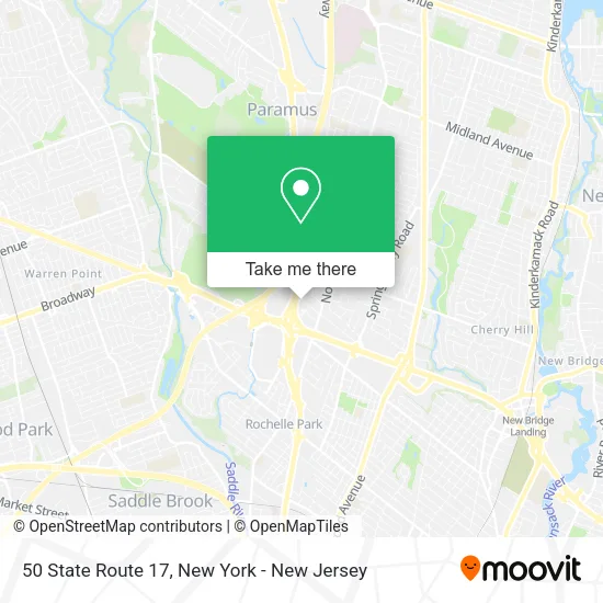 50 State Route 17 map