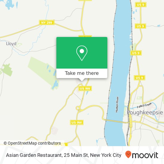 Asian Garden Restaurant, 25 Main St map