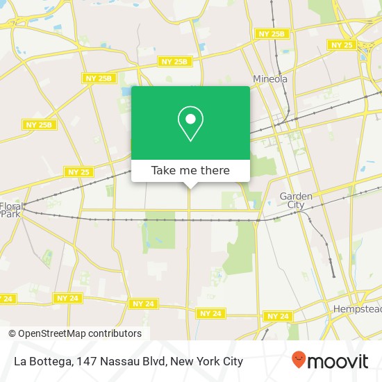 La Bottega, 147 Nassau Blvd map