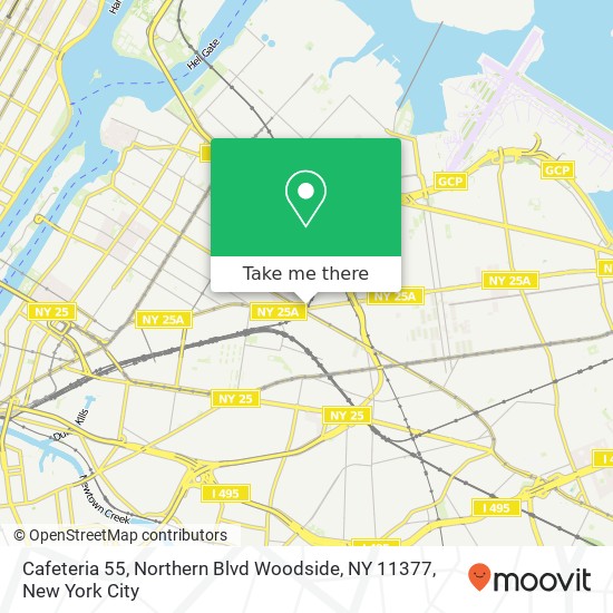 Cafeteria 55, Northern Blvd Woodside, NY 11377 map
