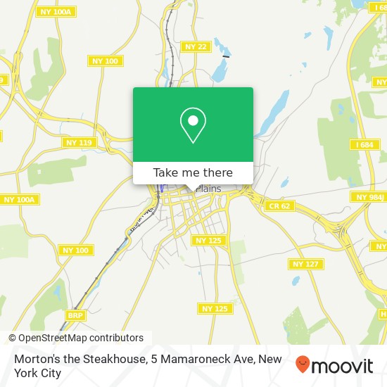 Mapa de Morton's the Steakhouse, 5 Mamaroneck Ave