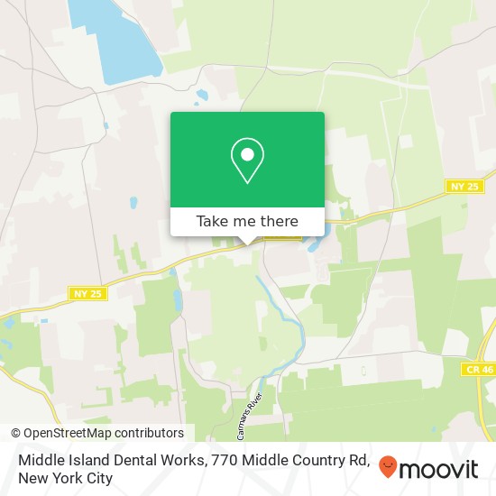 Mapa de Middle Island Dental Works, 770 Middle Country Rd