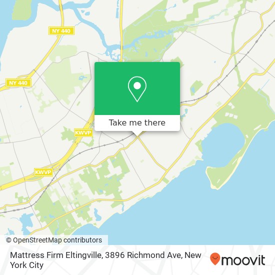 Mapa de Mattress Firm Eltingville, 3896 Richmond Ave