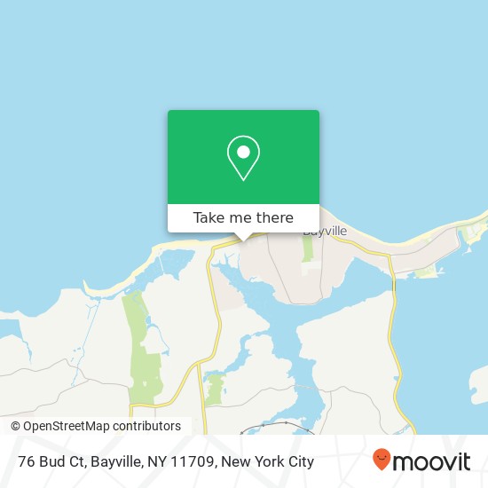 Mapa de 76 Bud Ct, Bayville, NY 11709