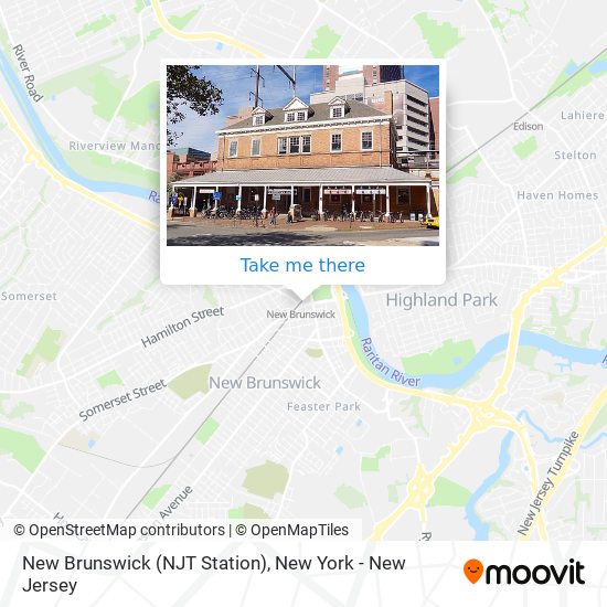 Mapa de New Brunswick (NJT Station)