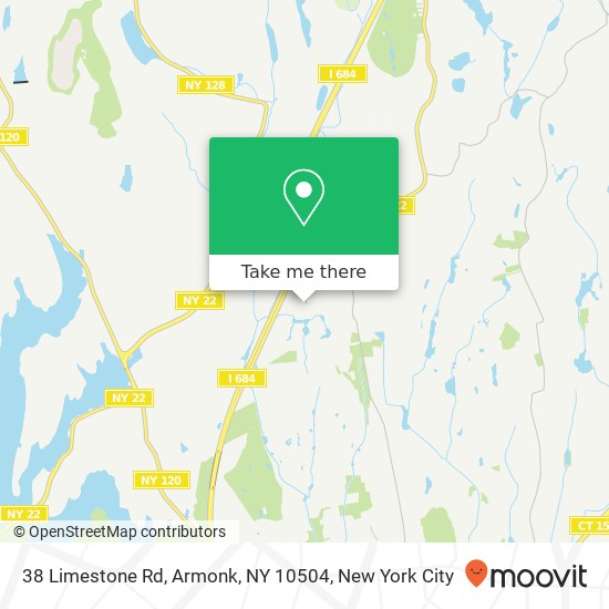 Mapa de 38 Limestone Rd, Armonk, NY 10504