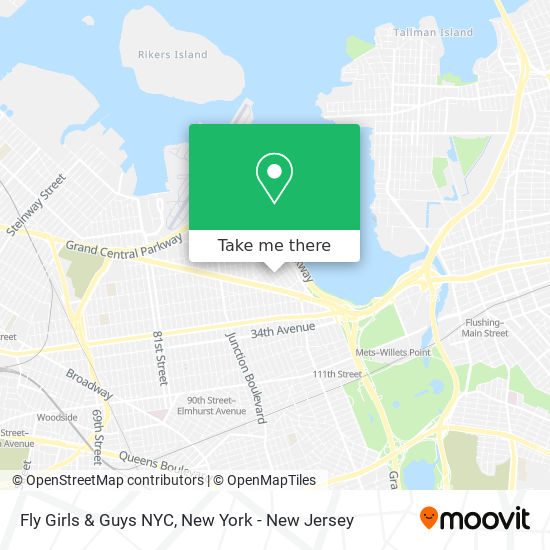 Fly Girls & Guys NYC map