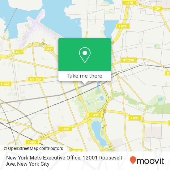 Mapa de New York Mets Executive Office, 12001 Roosevelt Ave