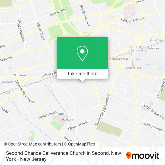 Second Chance Deliverance Church in Second map