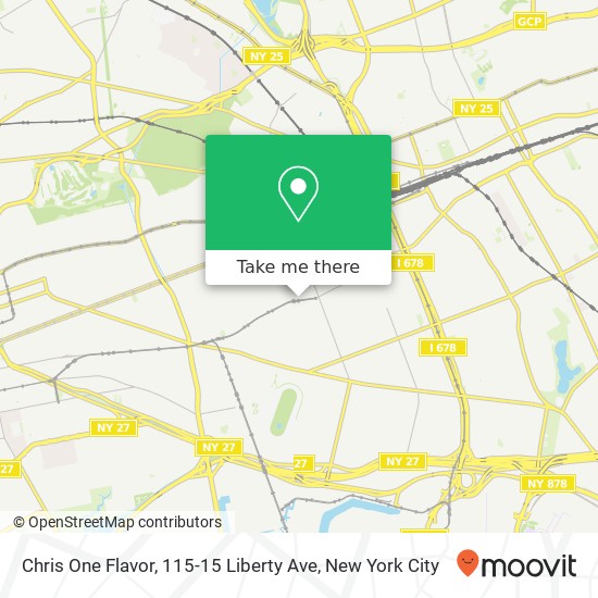 Chris One Flavor, 115-15 Liberty Ave map