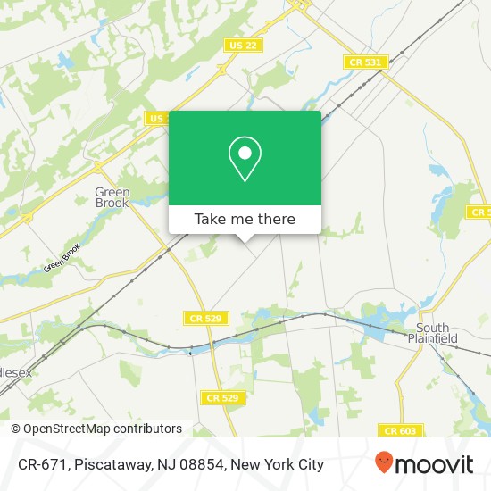 Mapa de CR-671, Piscataway, NJ 08854