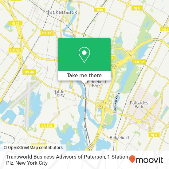 Transworld Business Advisors of Paterson, 1 Station Plz map