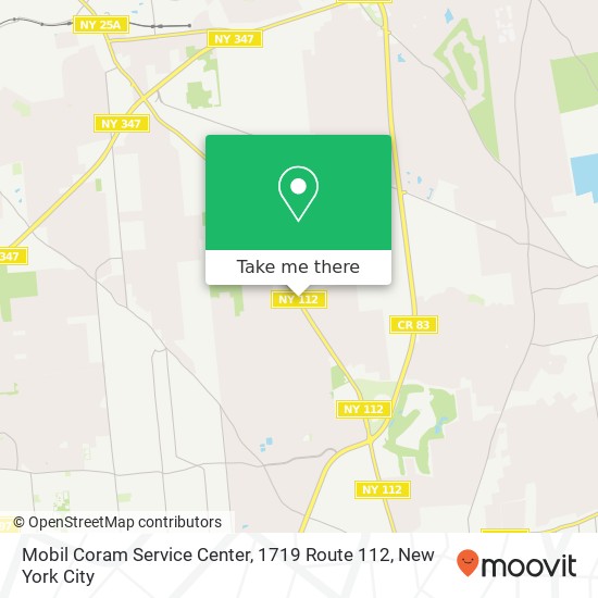 Mapa de Mobil Coram Service Center, 1719 Route 112