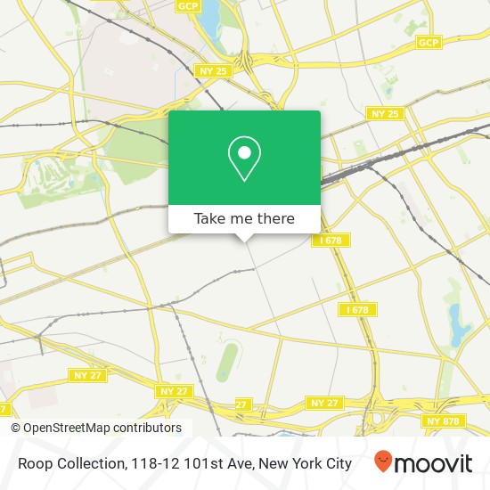 Mapa de Roop Collection, 118-12 101st Ave