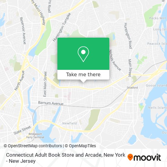Mapa de Connecticut Adult Book Store and Arcade
