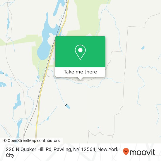 Mapa de 226 N Quaker Hill Rd, Pawling, NY 12564