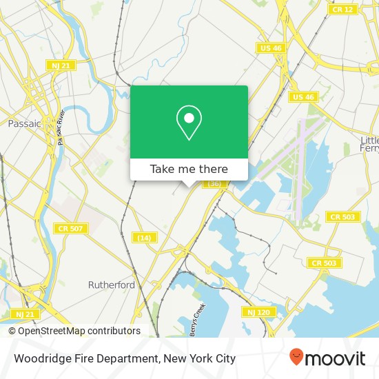 Woodridge Fire Department map