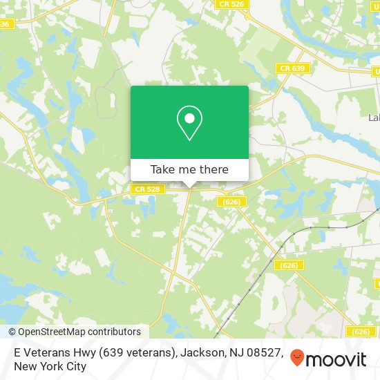 E Veterans Hwy (639 veterans), Jackson, NJ 08527 map