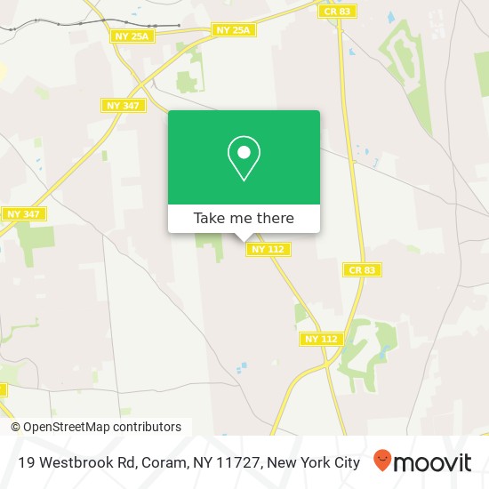 19 Westbrook Rd, Coram, NY 11727 map