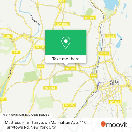 Mapa de Mattress Firm Tarrytown Manhattan Ave, 410 Tarrytown Rd