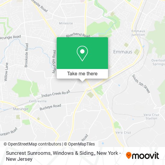 Mapa de Suncrest Sunrooms, Windows & Siding,