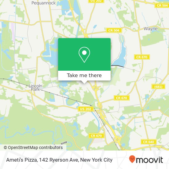 Ameti's Pizza, 142 Ryerson Ave map