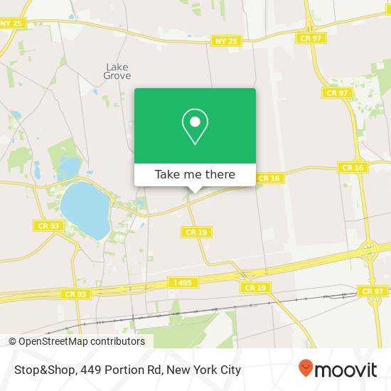 Mapa de Stop&Shop, 449 Portion Rd