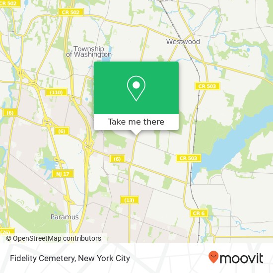 Mapa de Fidelity Cemetery