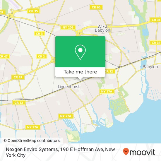 Mapa de Nexgen Enviro Systems, 190 E Hoffman Ave