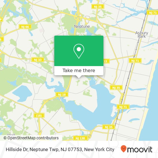 Hillside Dr, Neptune Twp, NJ 07753 map