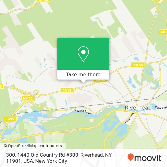 300, 1440 Old Country Rd #300, Riverhead, NY 11901, USA map