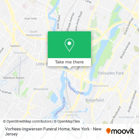 Mapa de Vorhees-Ingwersen Funeral Home