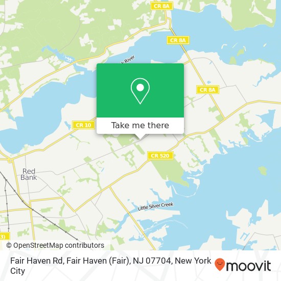 Mapa de Fair Haven Rd, Fair Haven (Fair), NJ 07704