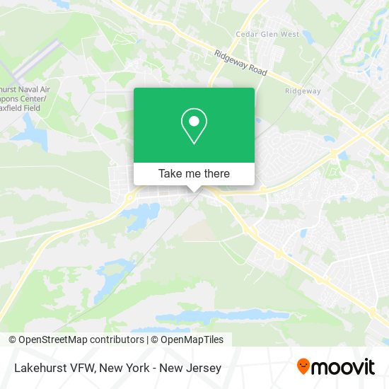 Lakehurst VFW map