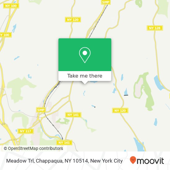 Mapa de Meadow Trl, Chappaqua, NY 10514